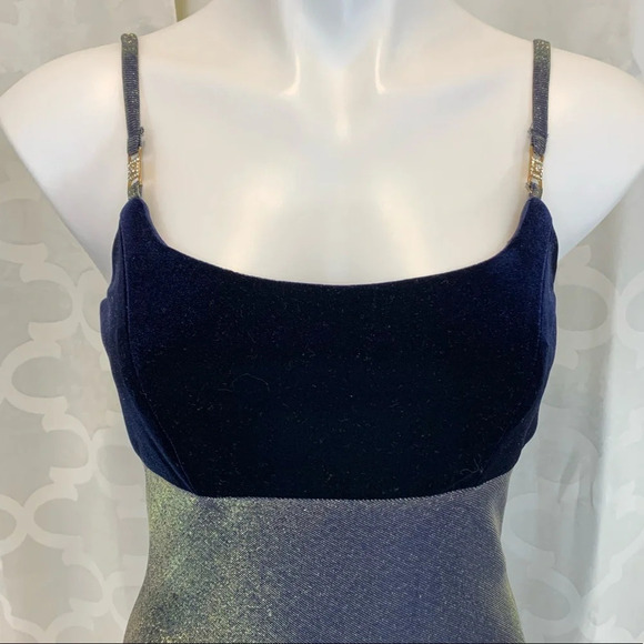 Betsy & Adam Vintage Iridescent Sleeveless Dress - Picture 4 of 7